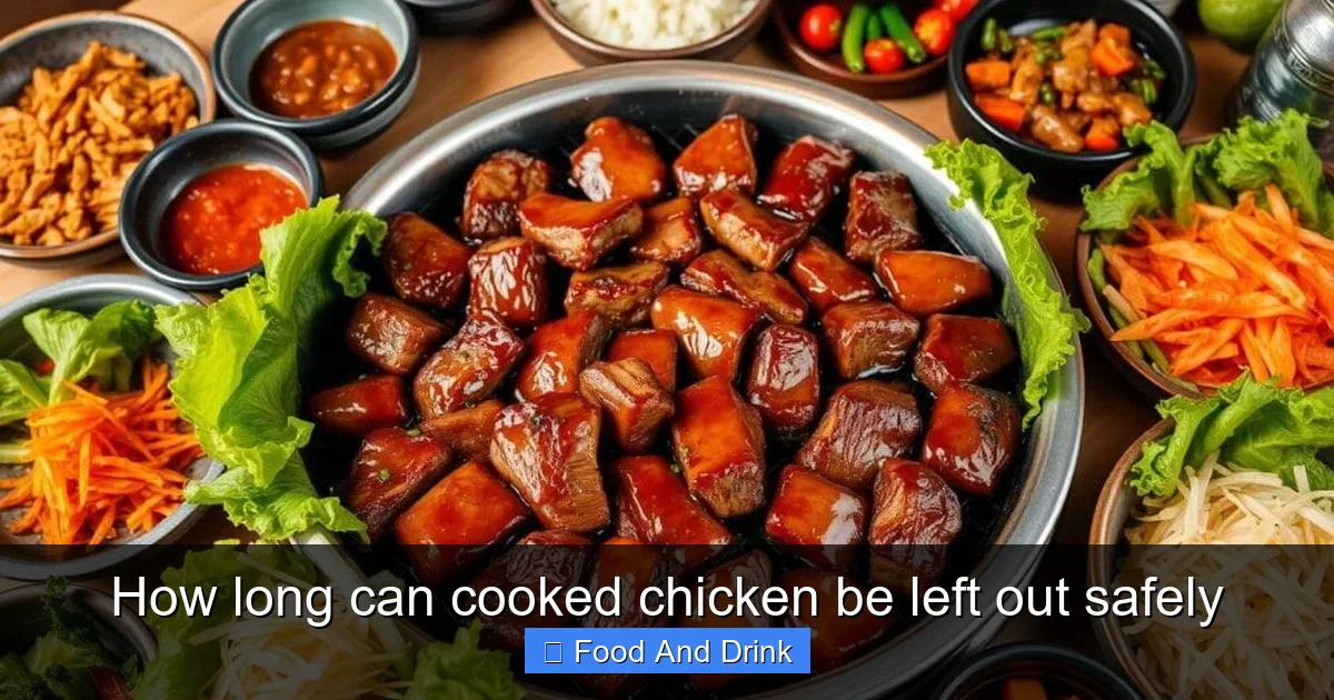 How long can cooked chicken be left out safely