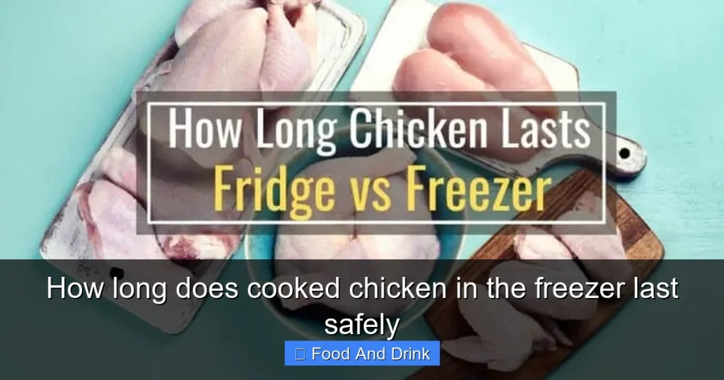 How long does cooked chicken in the freezer last safely