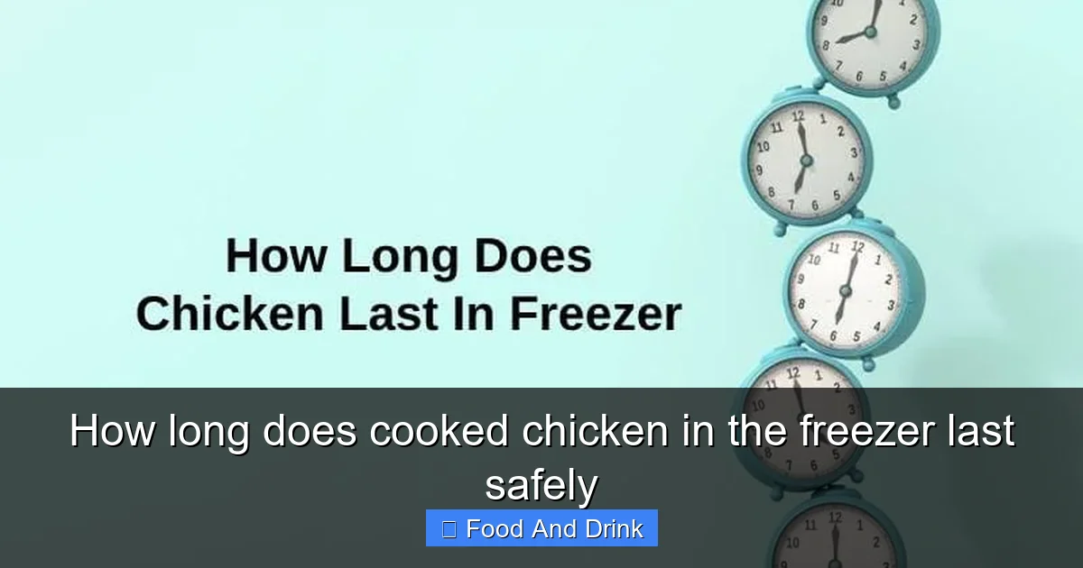 How long does cooked chicken in the freezer last safely