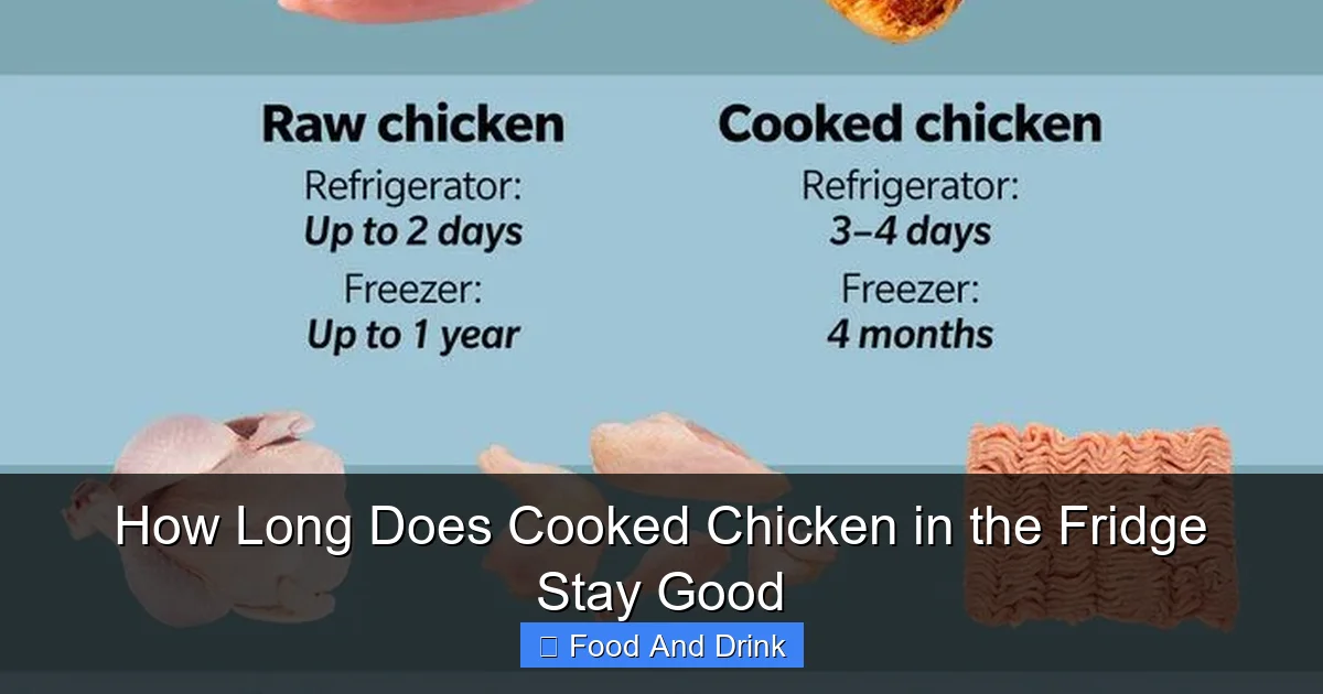 How Long Does Cooked Chicken in the Fridge Stay Good