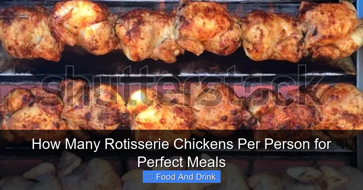 How Many Rotisserie Chickens Per Person for Perfect Meals