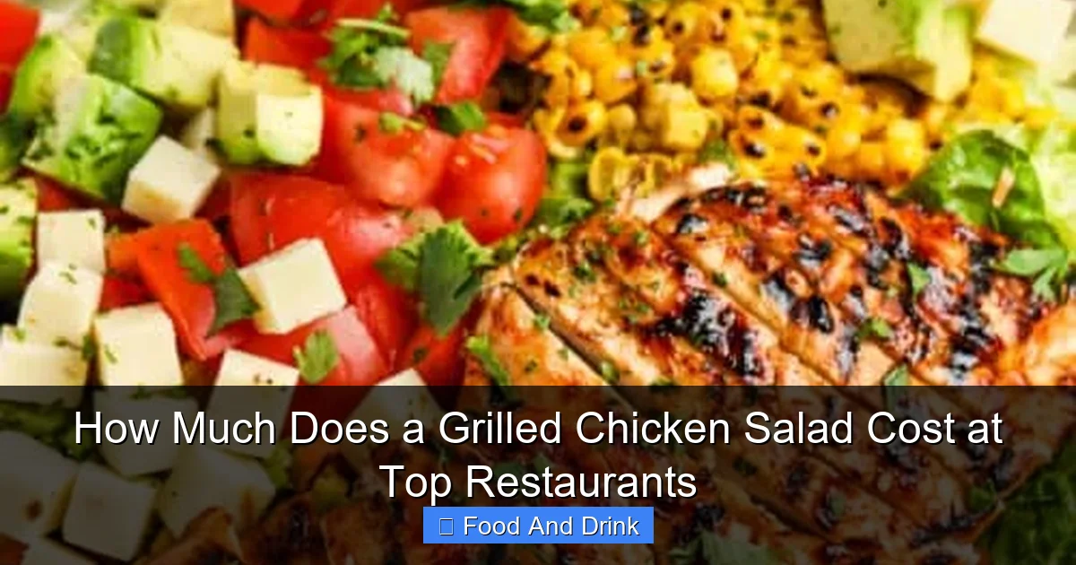 How Much Does a Grilled Chicken Salad Cost at Top Restaurants