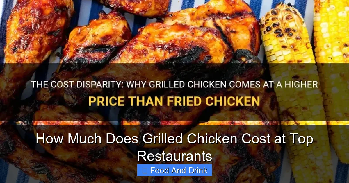 How Much Does Grilled Chicken Cost at Top Restaurants