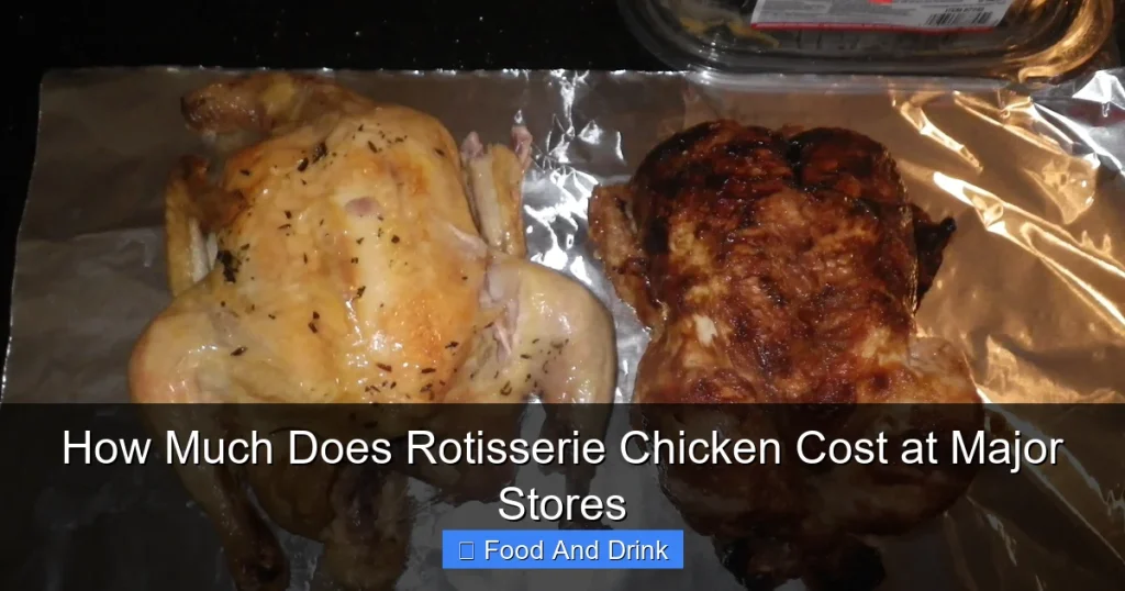 How Much Does Rotisserie Chicken Cost at Major Stores
