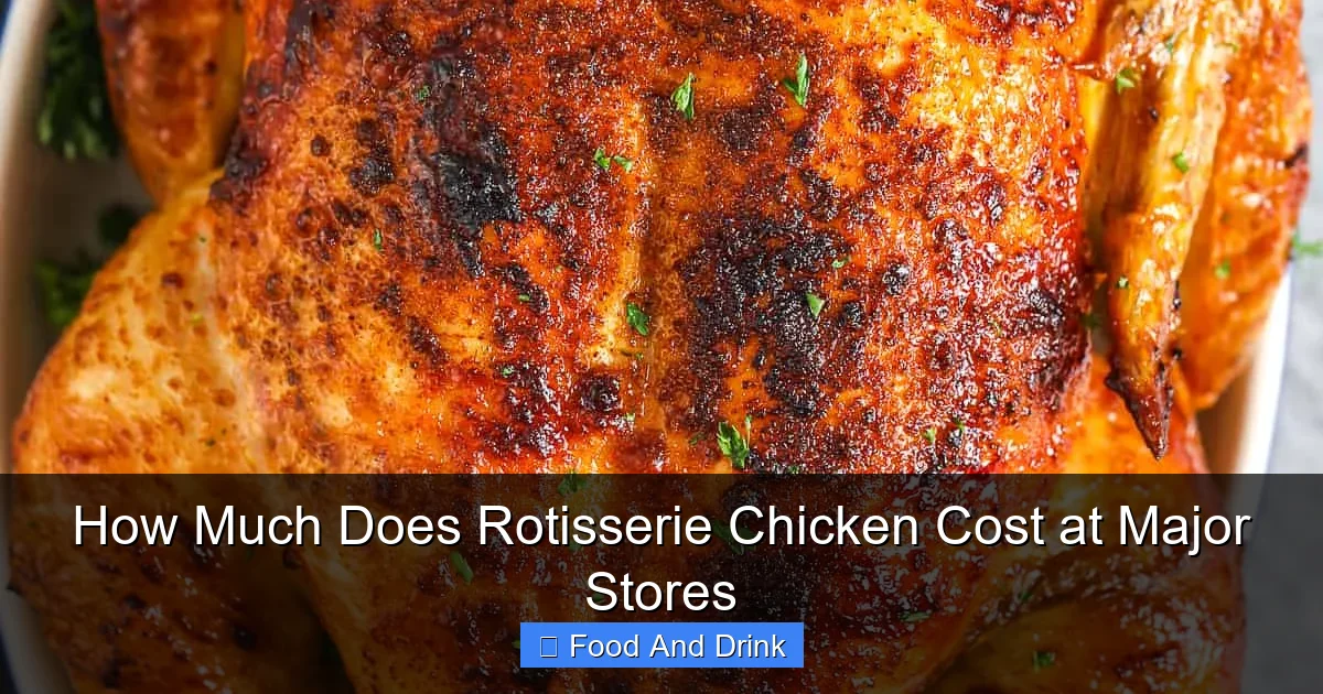How Much Does Rotisserie Chicken Cost at Major Stores