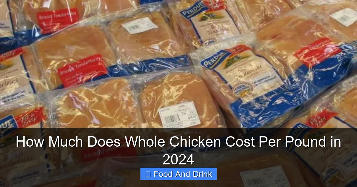 How Much Does Whole Chicken Cost Per Pound in 2024