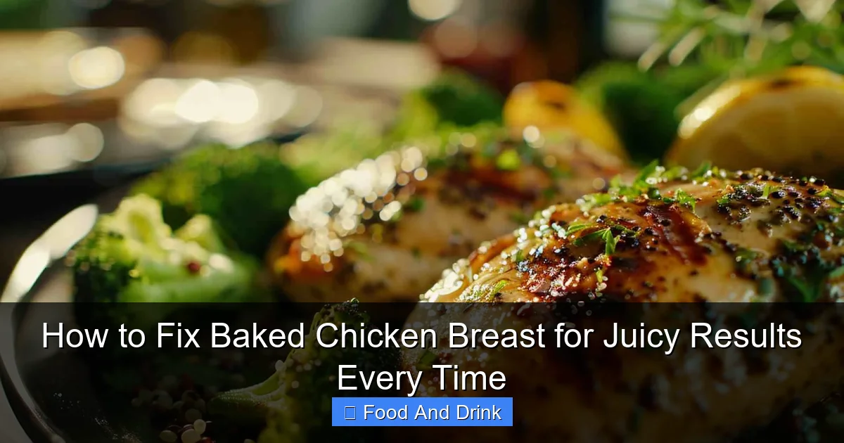 How to Fix Baked Chicken Breast for Juicy Results Every Time