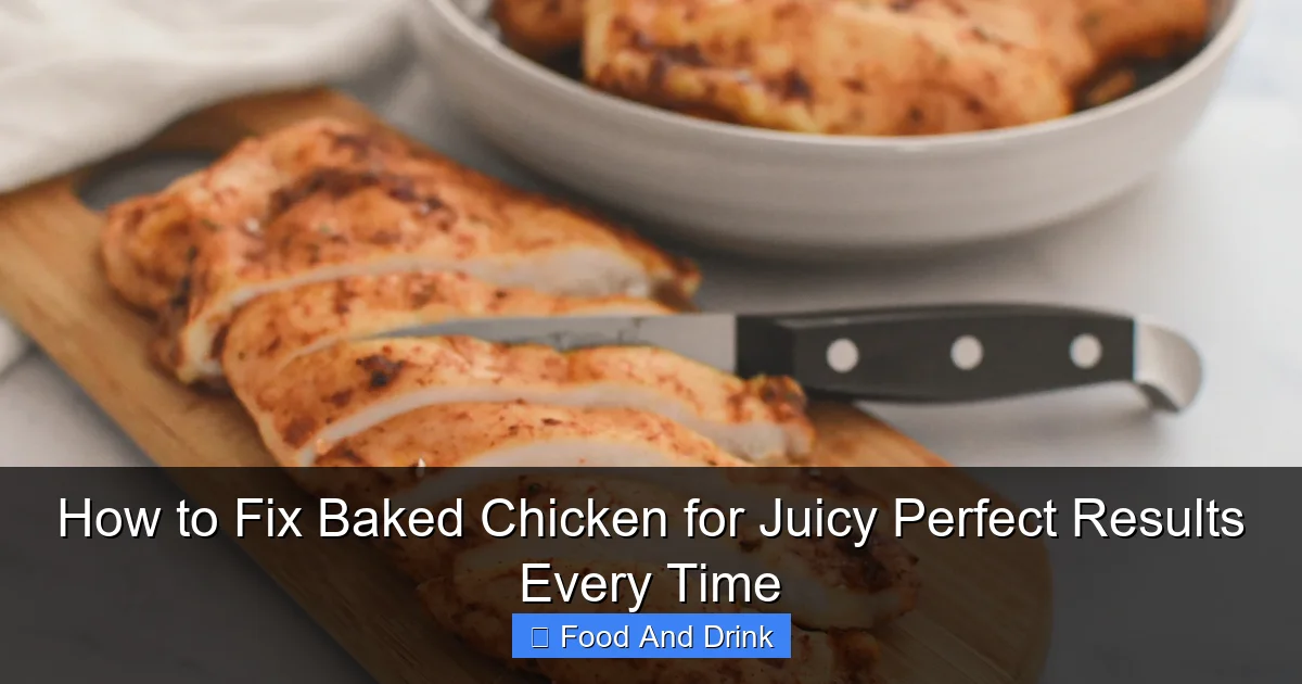 How to Fix Baked Chicken for Juicy Perfect Results Every Time