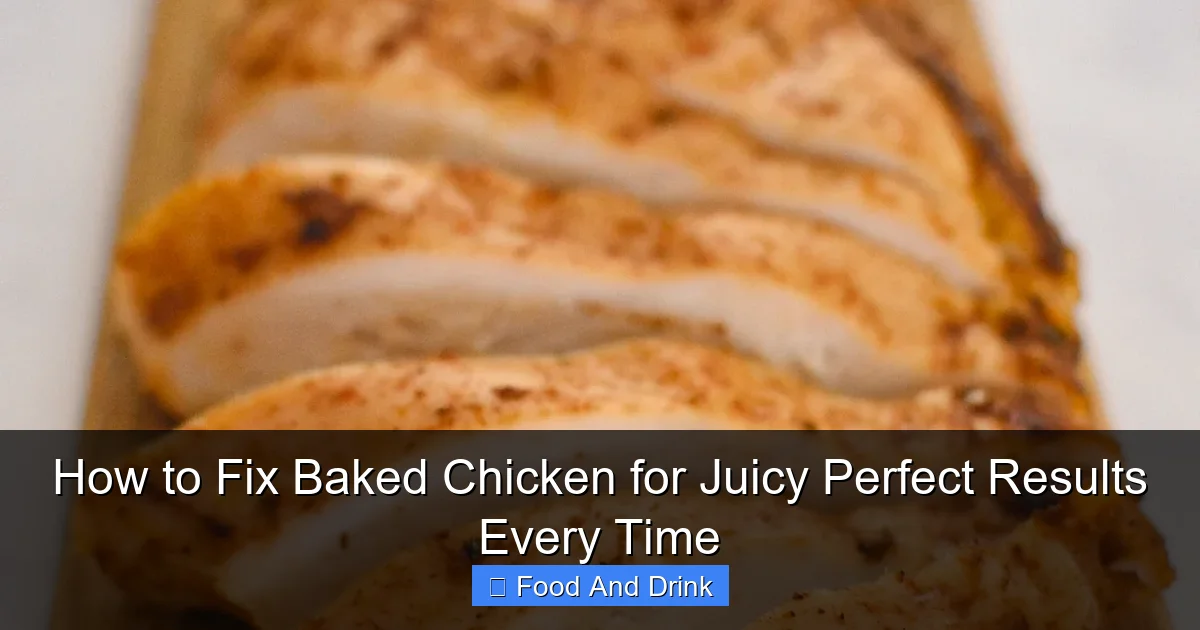 How to Fix Baked Chicken for Juicy Perfect Results Every Time