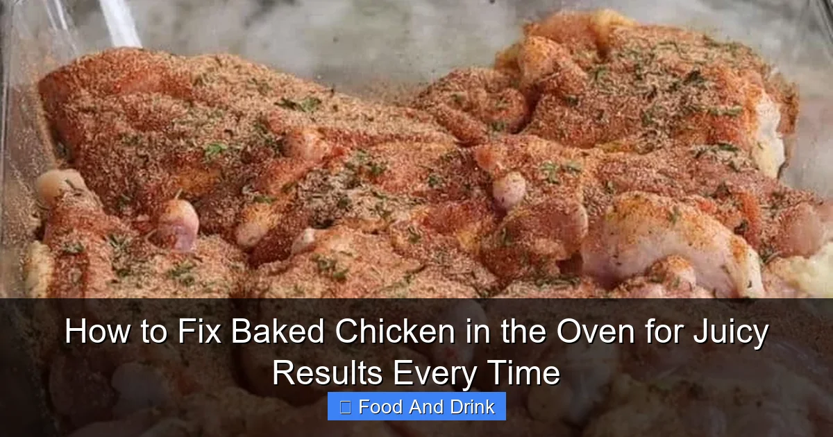 How to Fix Baked Chicken in the Oven for Juicy Results Every Time