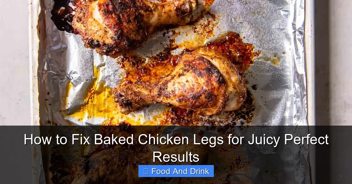 How to Fix Baked Chicken Legs for Juicy Perfect Results