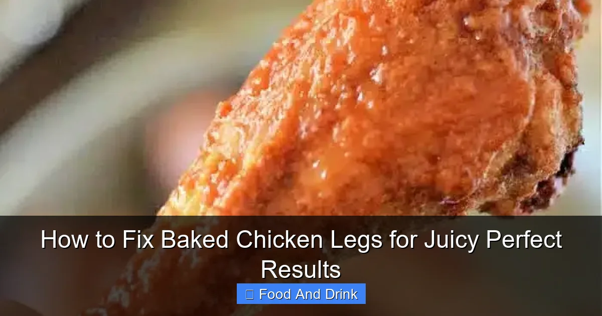 How to Fix Baked Chicken Legs for Juicy Perfect Results