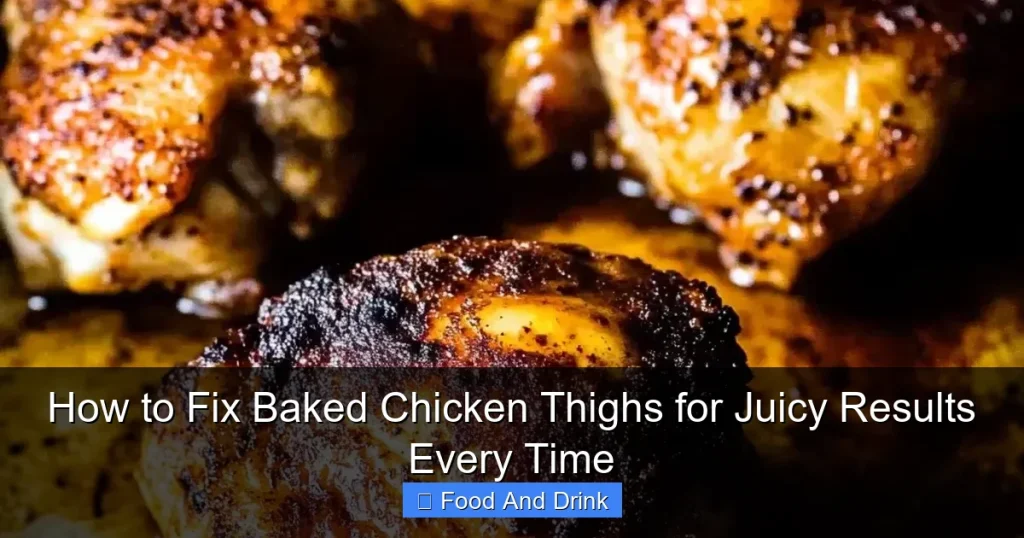 How to Fix Baked Chicken Thighs for Juicy Results Every Time