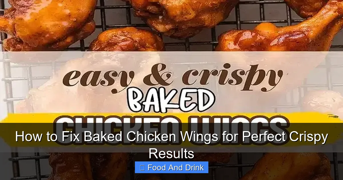 How to Fix Baked Chicken Wings for Perfect Crispy Results