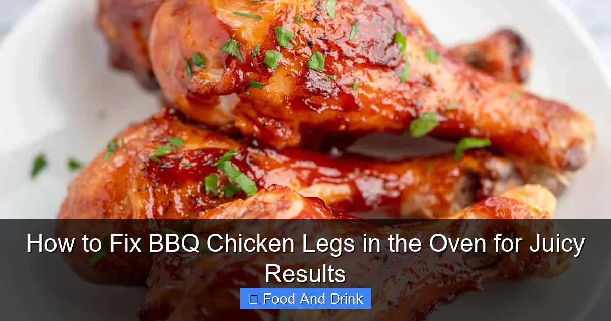 How to Fix BBQ Chicken Legs in the Oven for Juicy Results