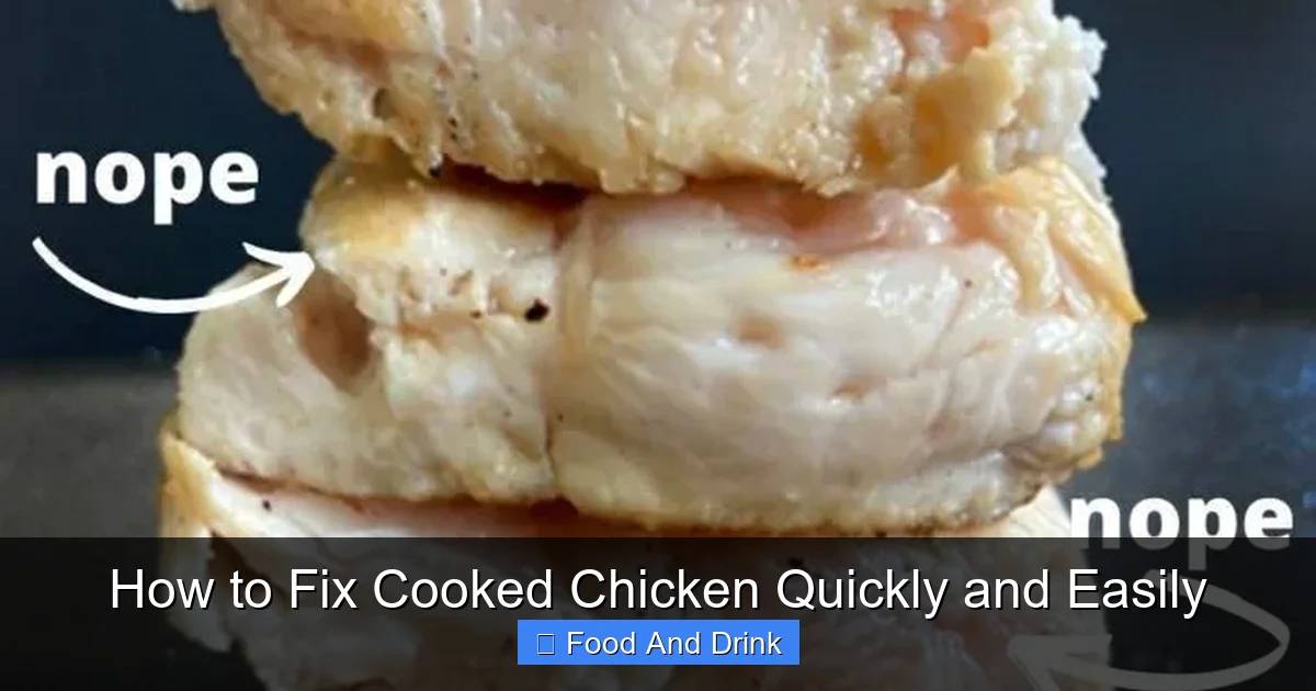 How to Fix Cooked Chicken Quickly and Easily