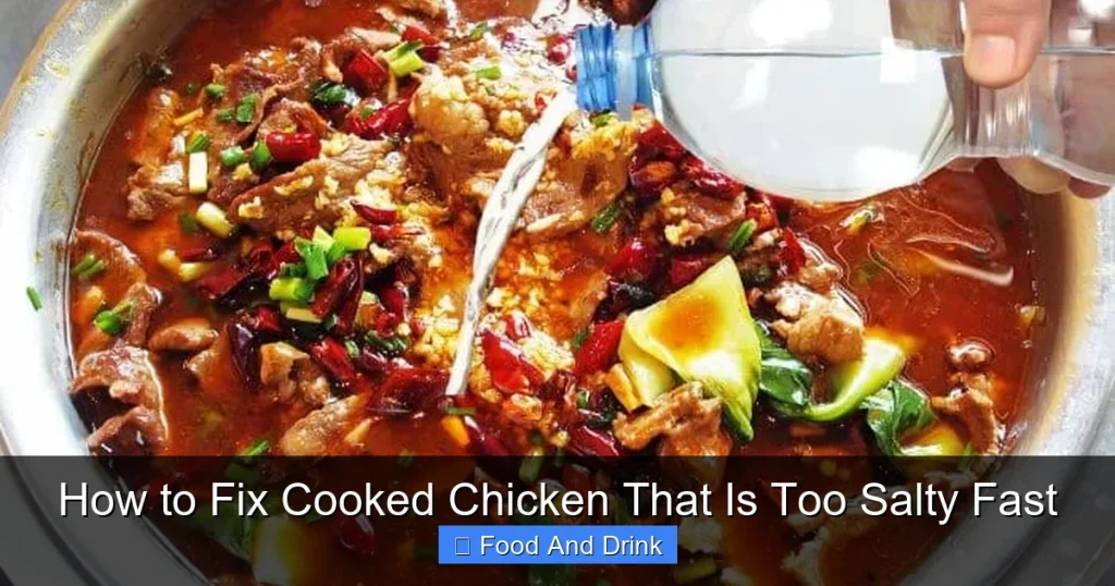 How to Fix Cooked Chicken That Is Too Salty Fast