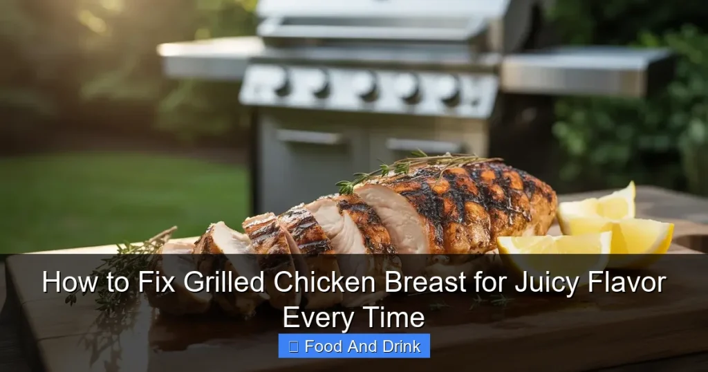 How to Fix Grilled Chicken Breast for Juicy Flavor Every Time