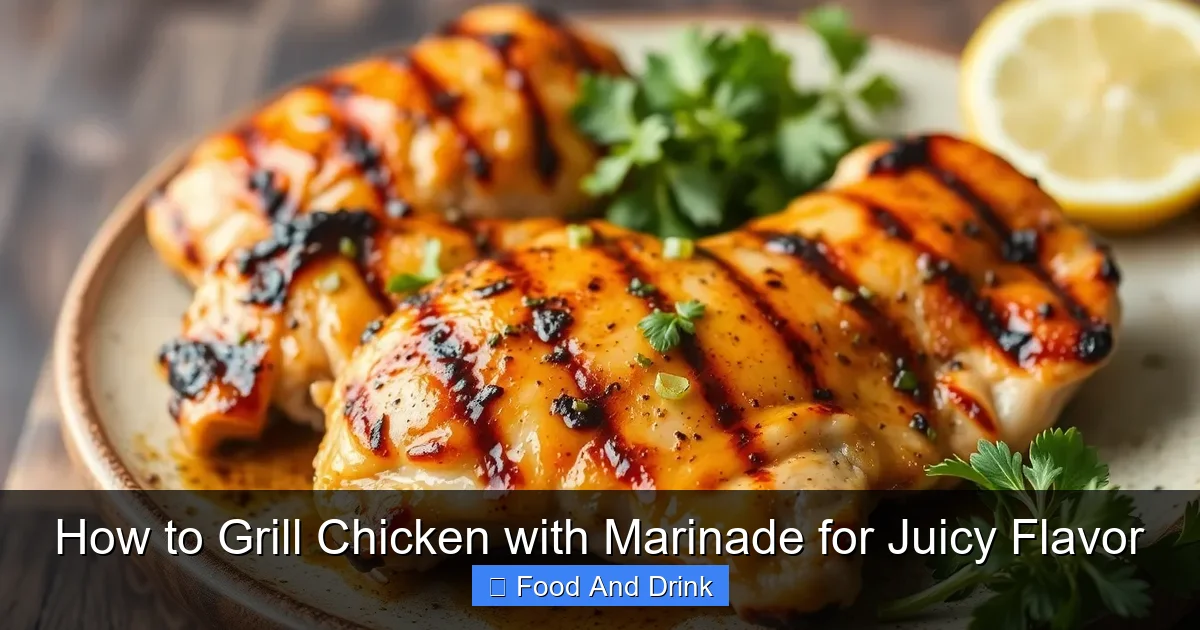 How to Grill Chicken with Marinade for Juicy Flavor