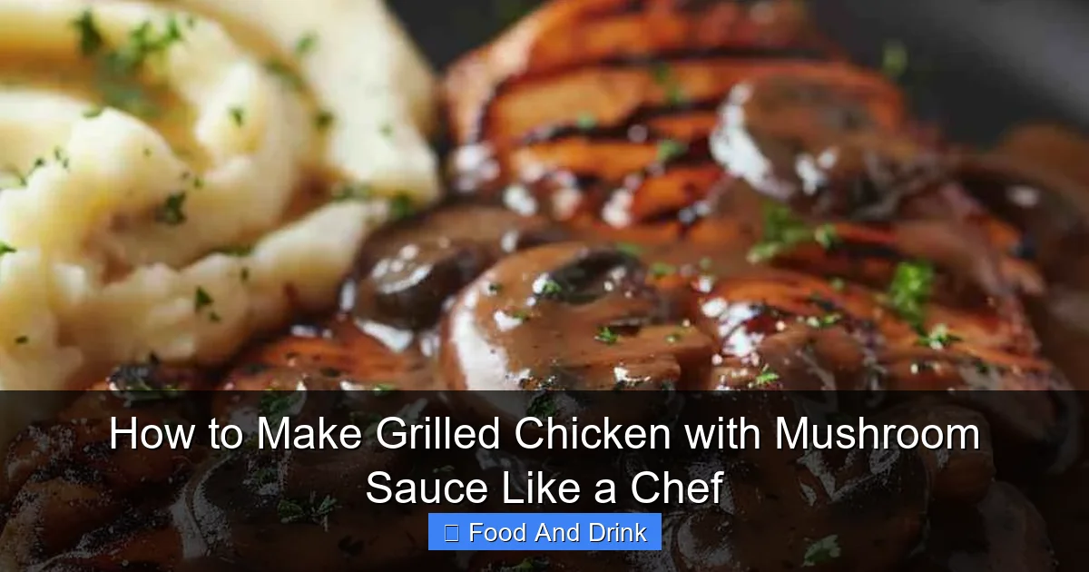 How to Make Grilled Chicken with Mushroom Sauce Like a Chef