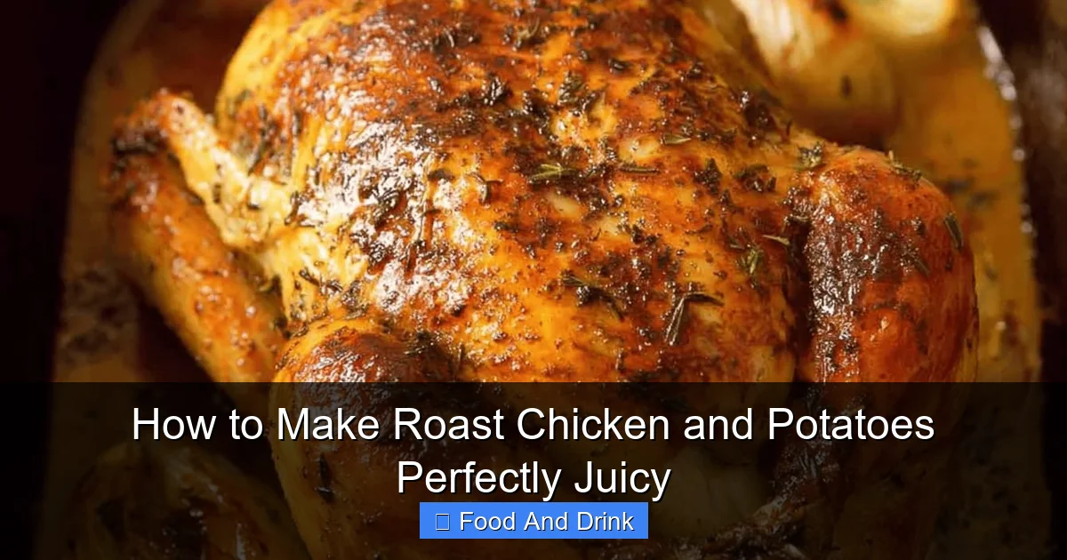 How to Make Roast Chicken and Potatoes Perfectly Juicy