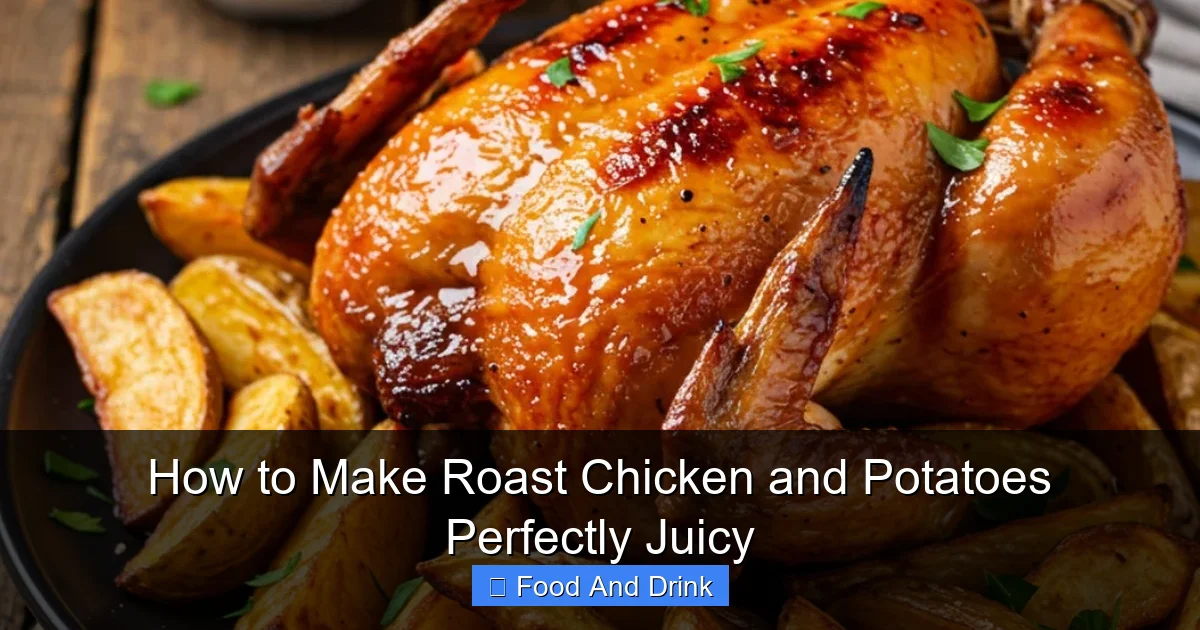 How to Make Roast Chicken and Potatoes Perfectly Juicy