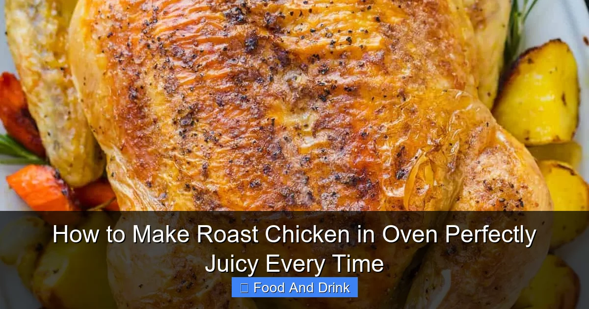 How to Make Roast Chicken in Oven Perfectly Juicy Every Time