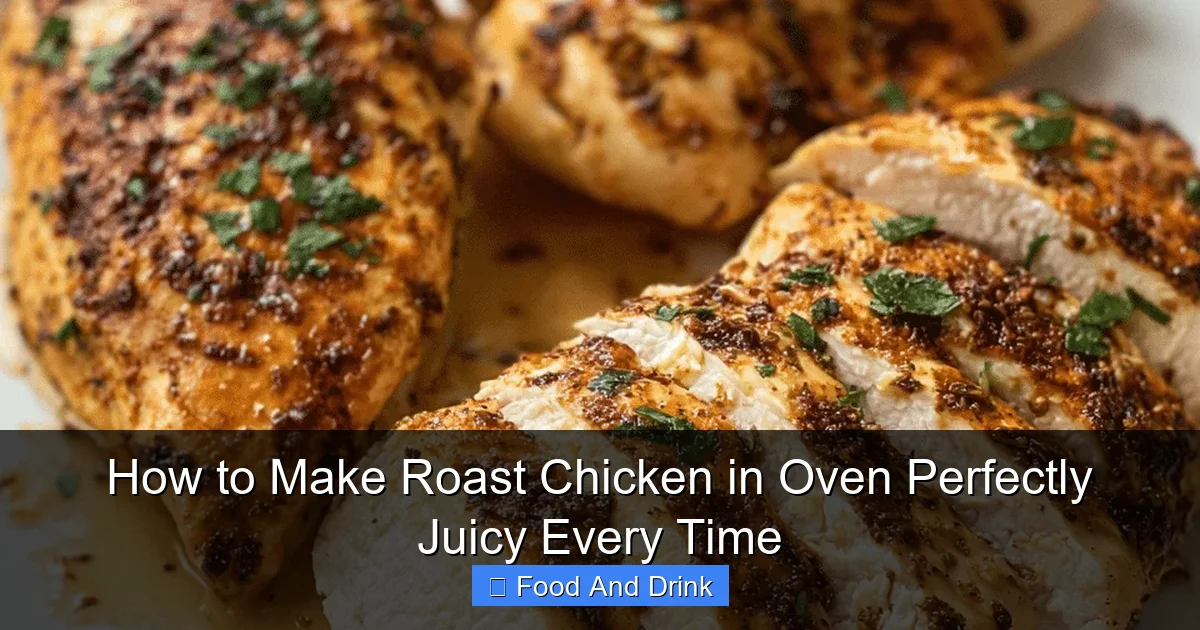 How to Make Roast Chicken in Oven Perfectly Juicy Every Time