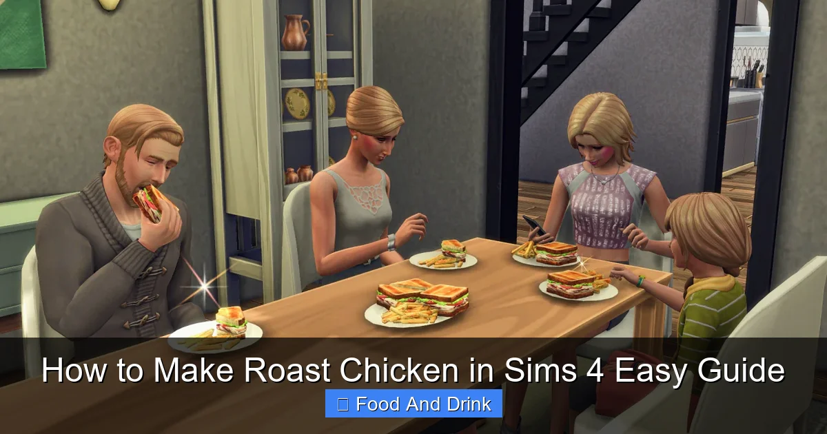 How to Make Roast Chicken in Sims 4 Easy Guide
