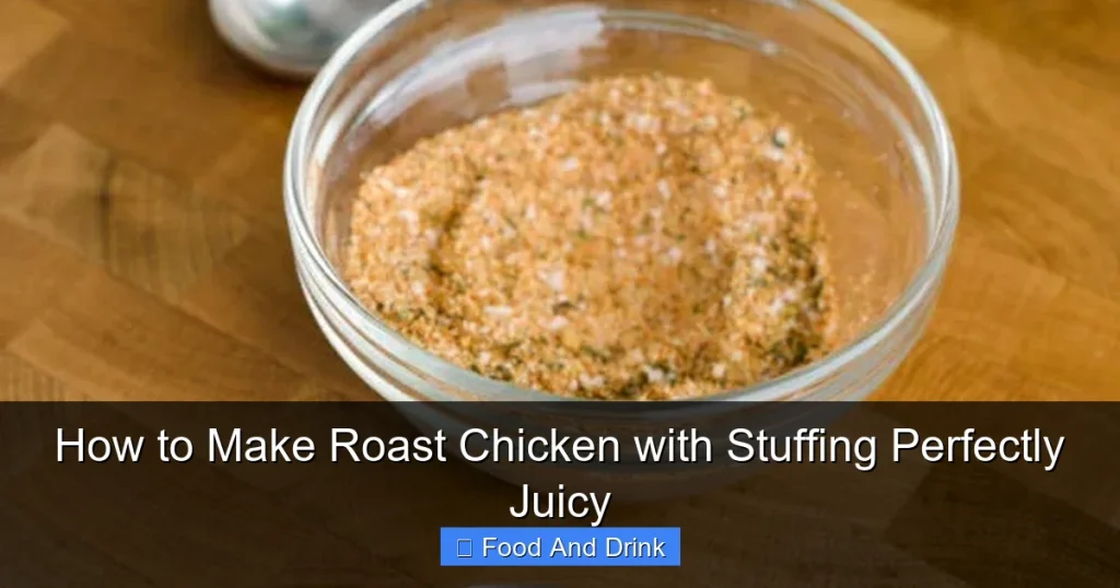 How to Make Roast Chicken with Stuffing Perfectly Juicy
