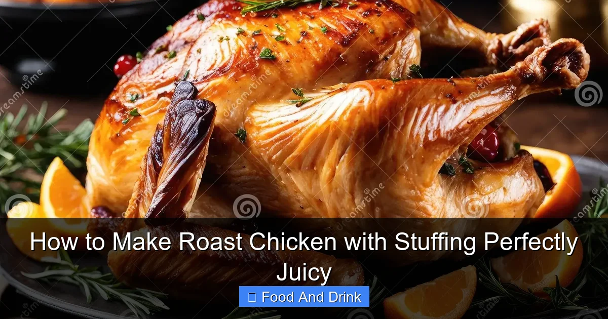 How to Make Roast Chicken with Stuffing Perfectly Juicy