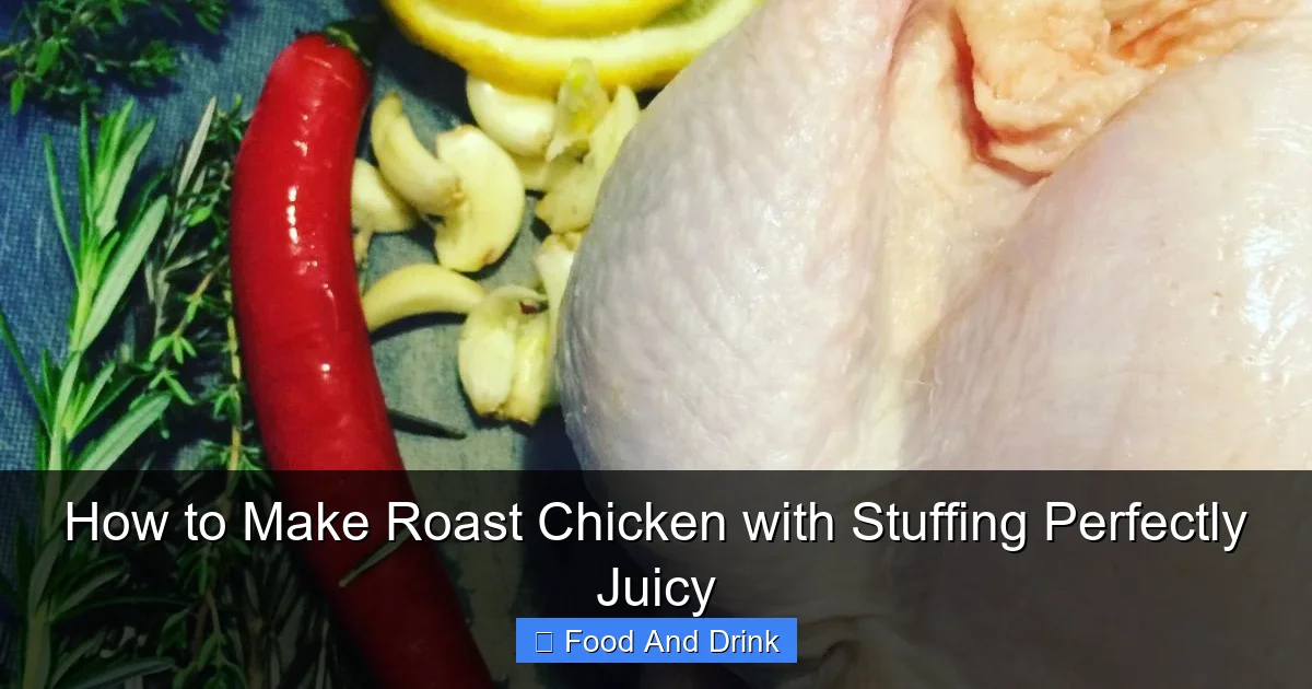How to Make Roast Chicken with Stuffing Perfectly Juicy