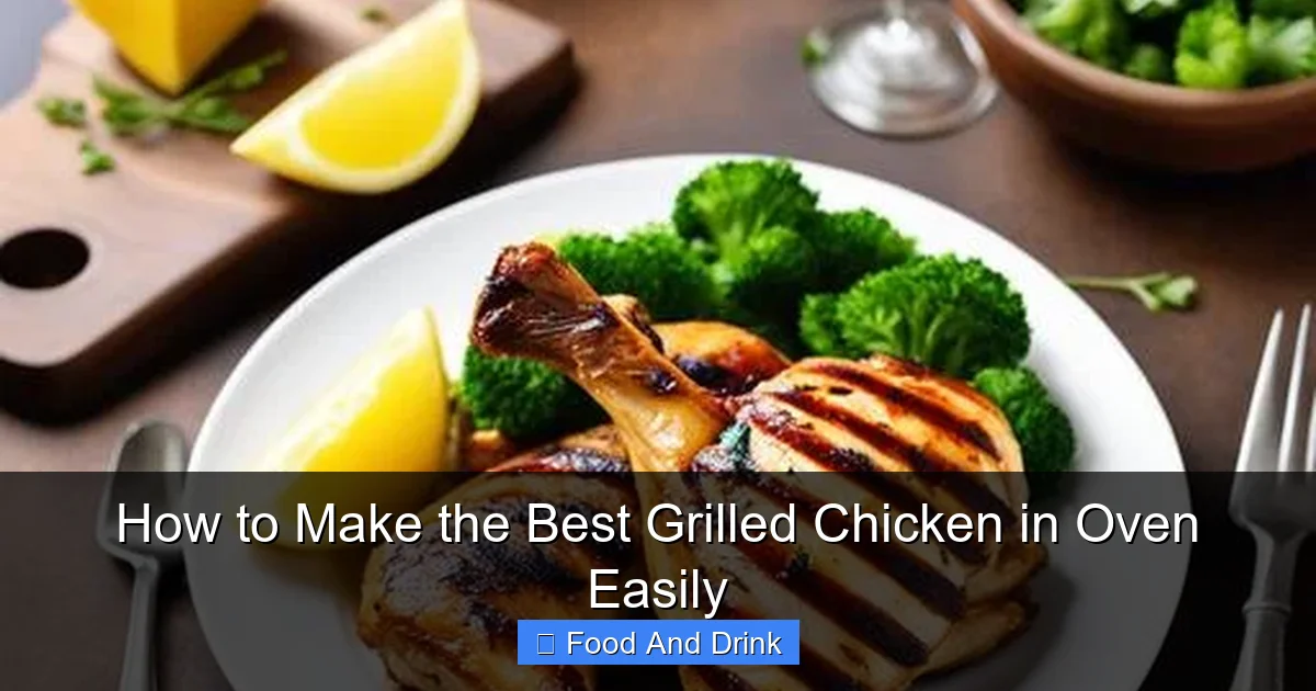 How to Make the Best Grilled Chicken in Oven Easily
