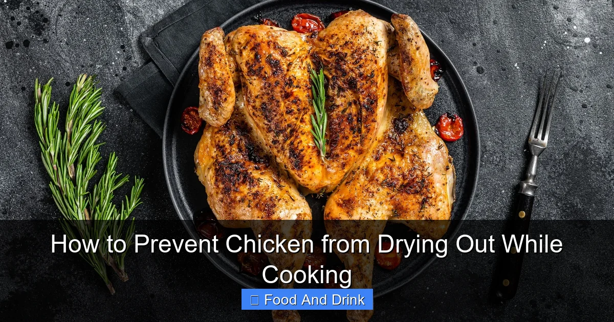 How to Prevent Chicken from Drying Out While Cooking