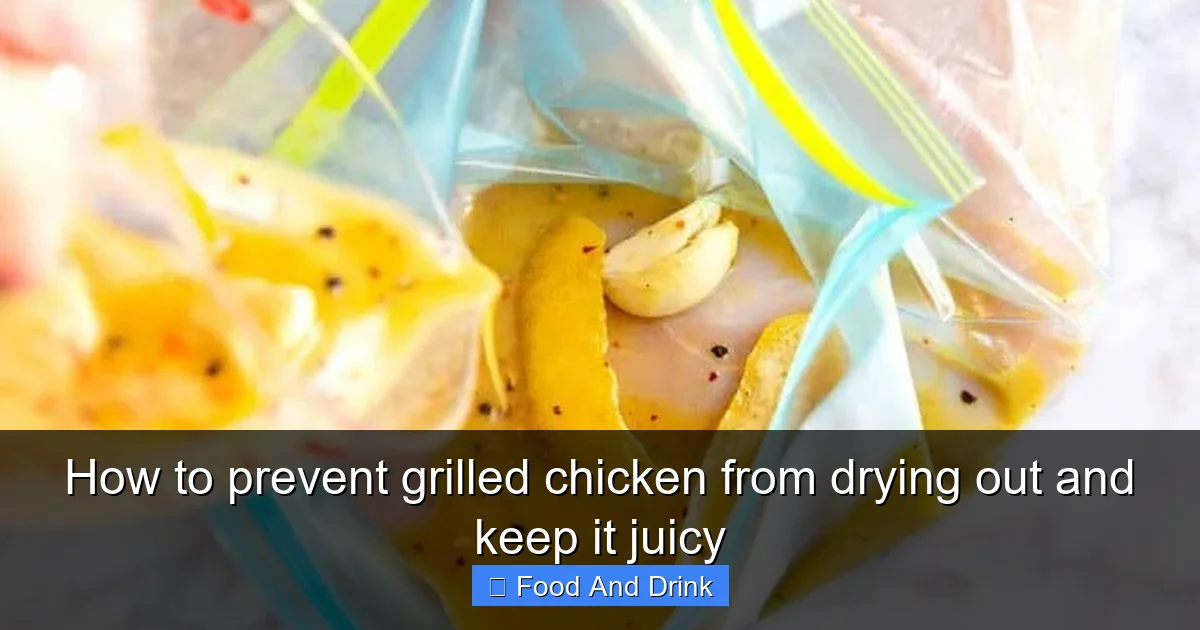 How to prevent grilled chicken from drying out and keep it juicy