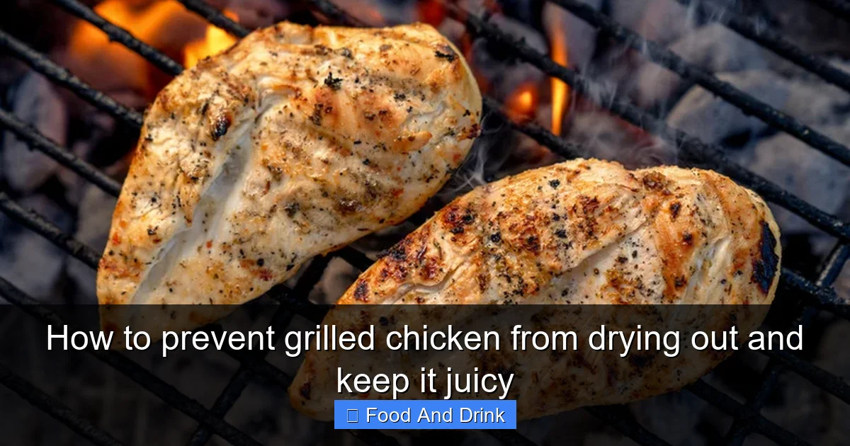 How to prevent grilled chicken from drying out and keep it juicy