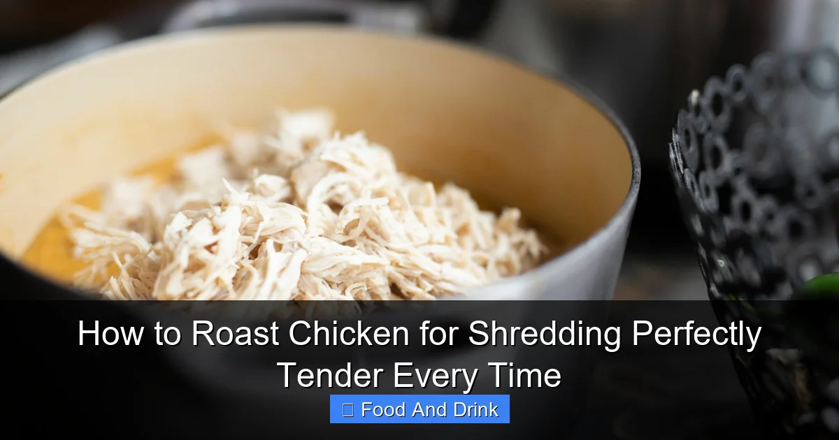 How to Roast Chicken for Shredding Perfectly Tender Every Time
