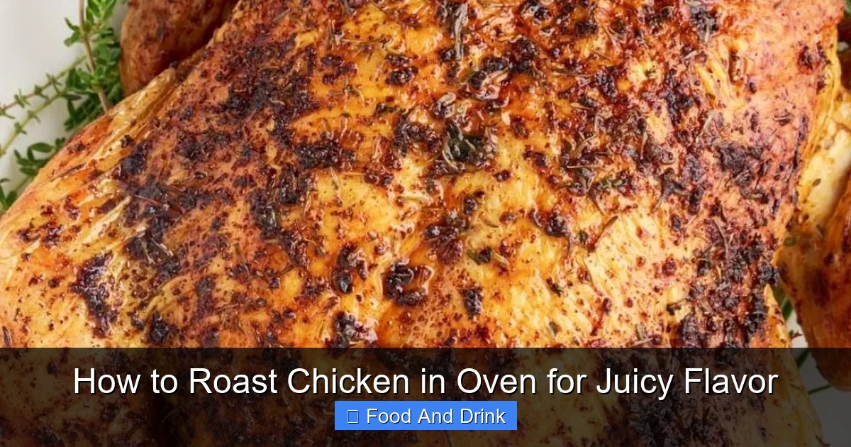 How to Roast Chicken in Oven for Juicy Flavor