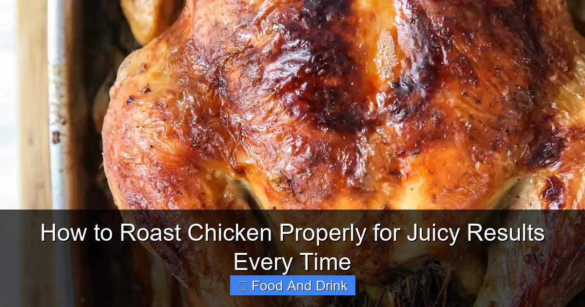 How to Roast Chicken Properly for Juicy Results Every Time