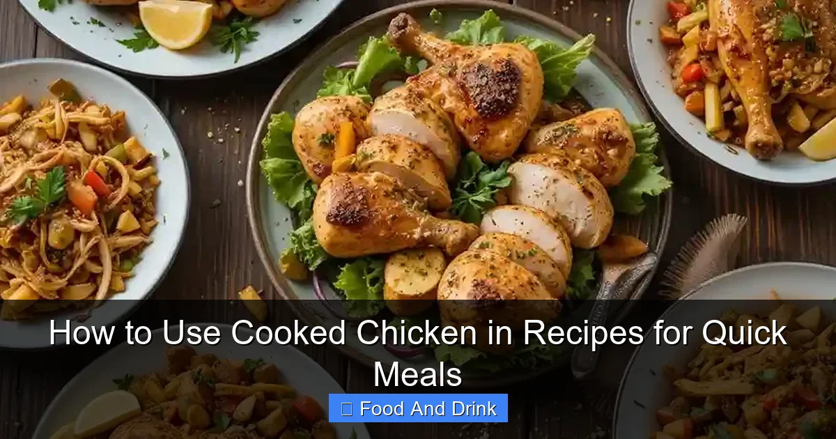 How to Use Cooked Chicken in Recipes for Quick Meals