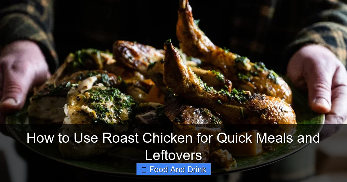 How to Use Roast Chicken for Quick Meals and Leftovers