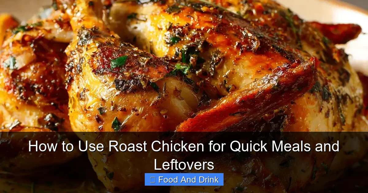 How to Use Roast Chicken for Quick Meals and Leftovers