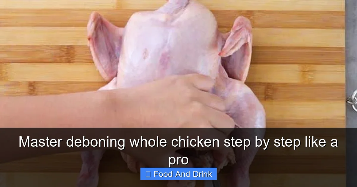 Master deboning whole chicken step by step like a pro