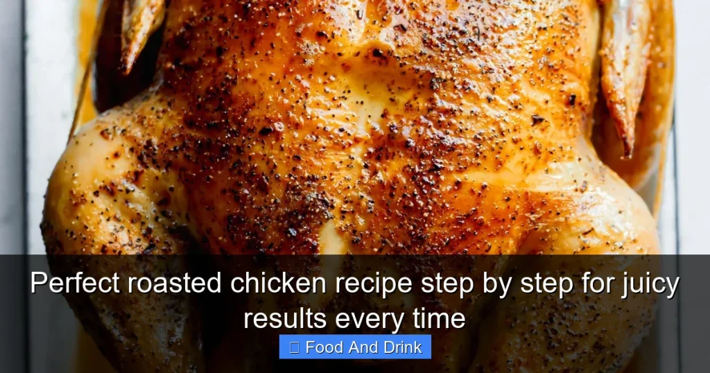 Perfect roasted chicken recipe step by step for juicy results every time