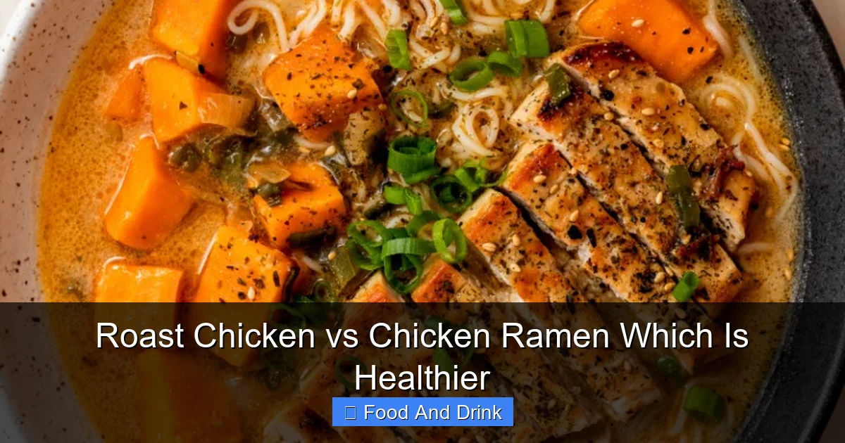 Roast Chicken vs Chicken Ramen Which Is Healthier