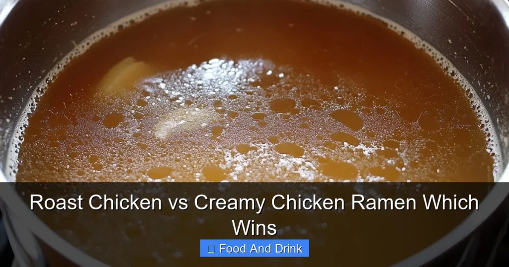 Roast Chicken vs Creamy Chicken Ramen Which Wins