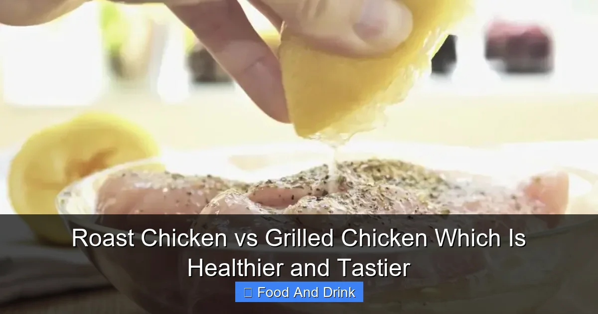 Roast Chicken vs Grilled Chicken Which Is Healthier and Tastier