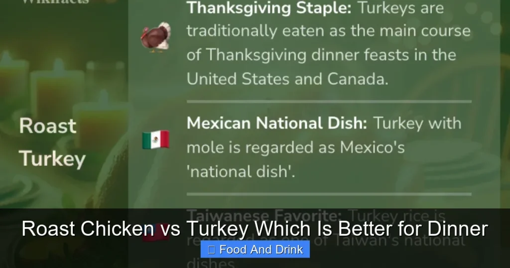 Roast Chicken vs Turkey Which Is Better for Dinner