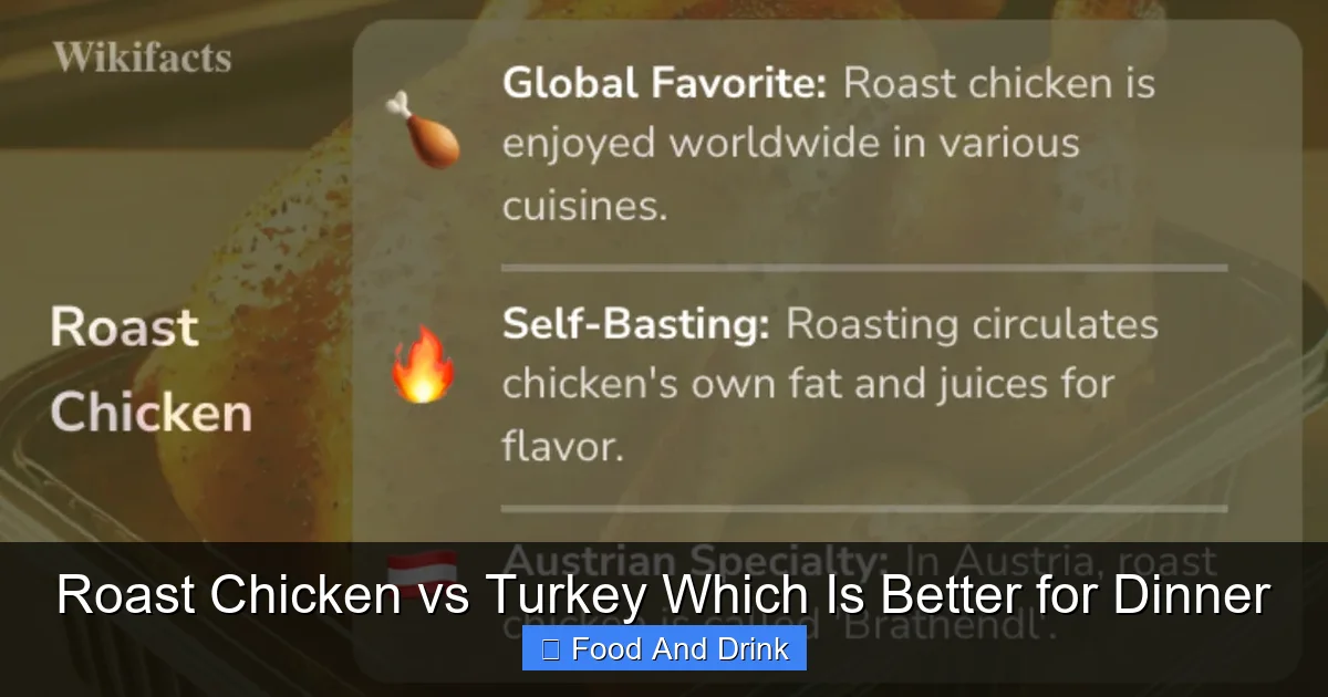 Roast Chicken vs Turkey Which Is Better for Dinner