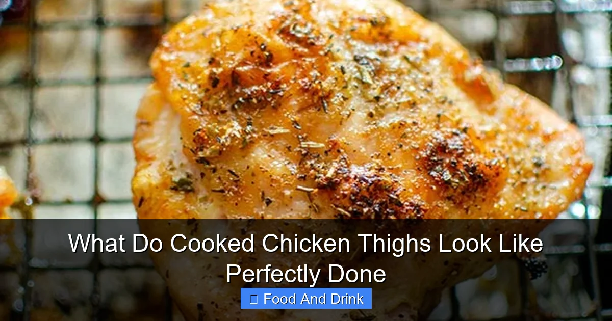 What Do Cooked Chicken Thighs Look Like Perfectly Done